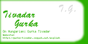 tivadar gurka business card